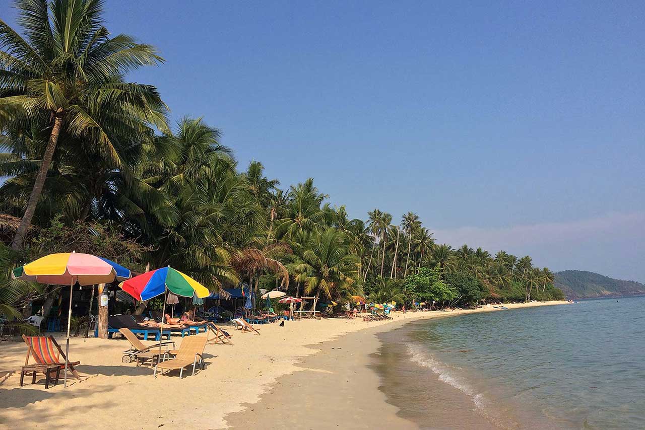 Koh Chang Paradise Beach, Tayland Körfezi Live Love Thank
